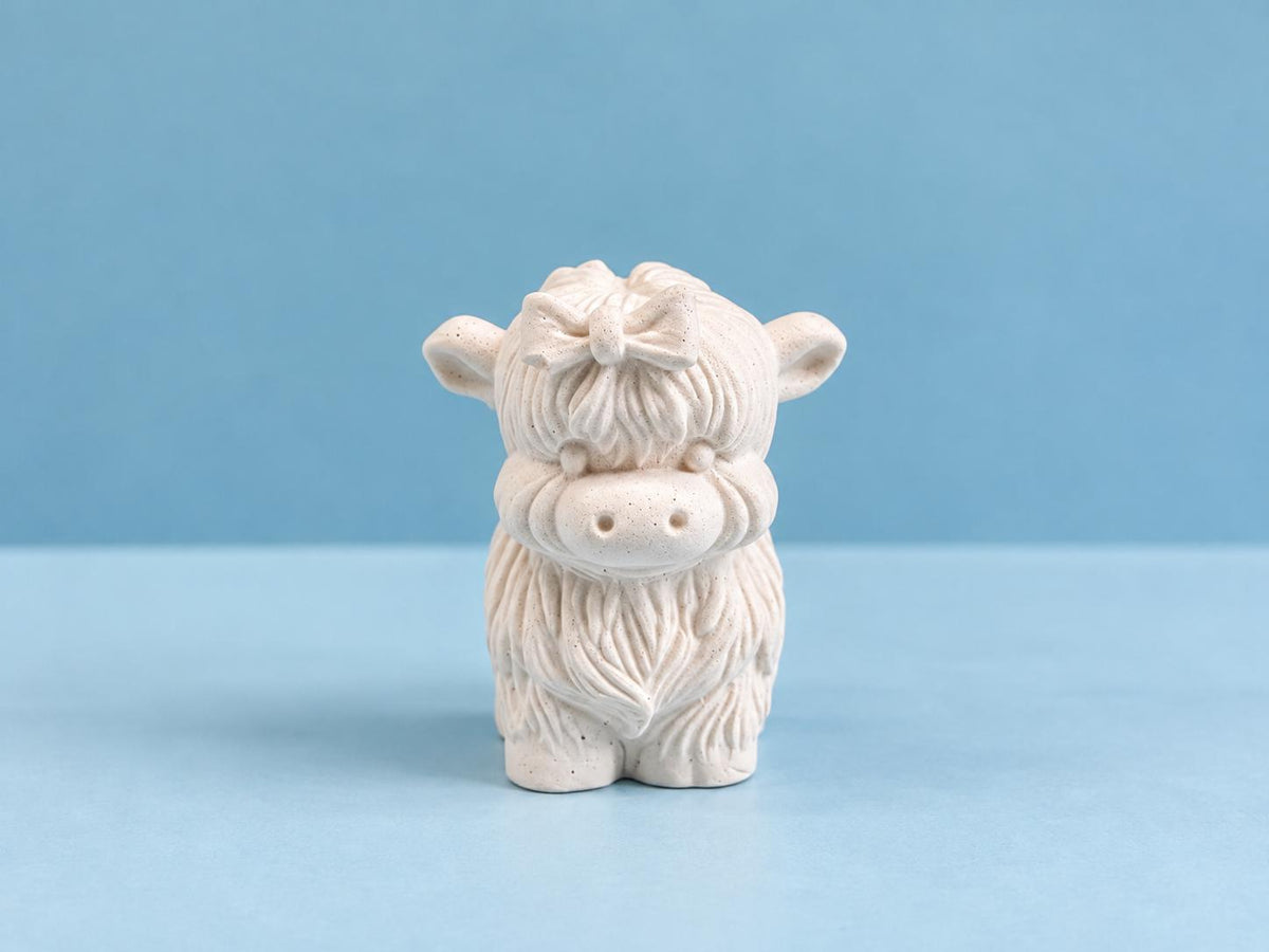 Miniature Highland Cow paint kit